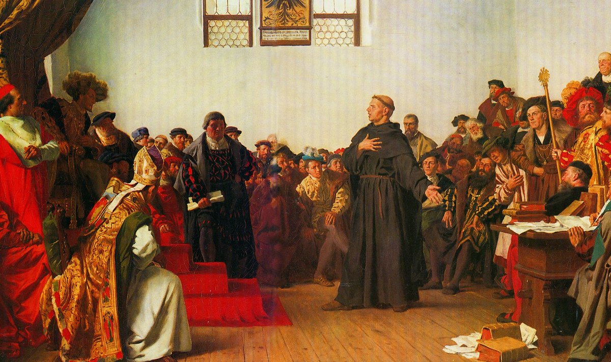  Anton von Werneri maal "Luther Wormsi riigipäeval" 1877. 