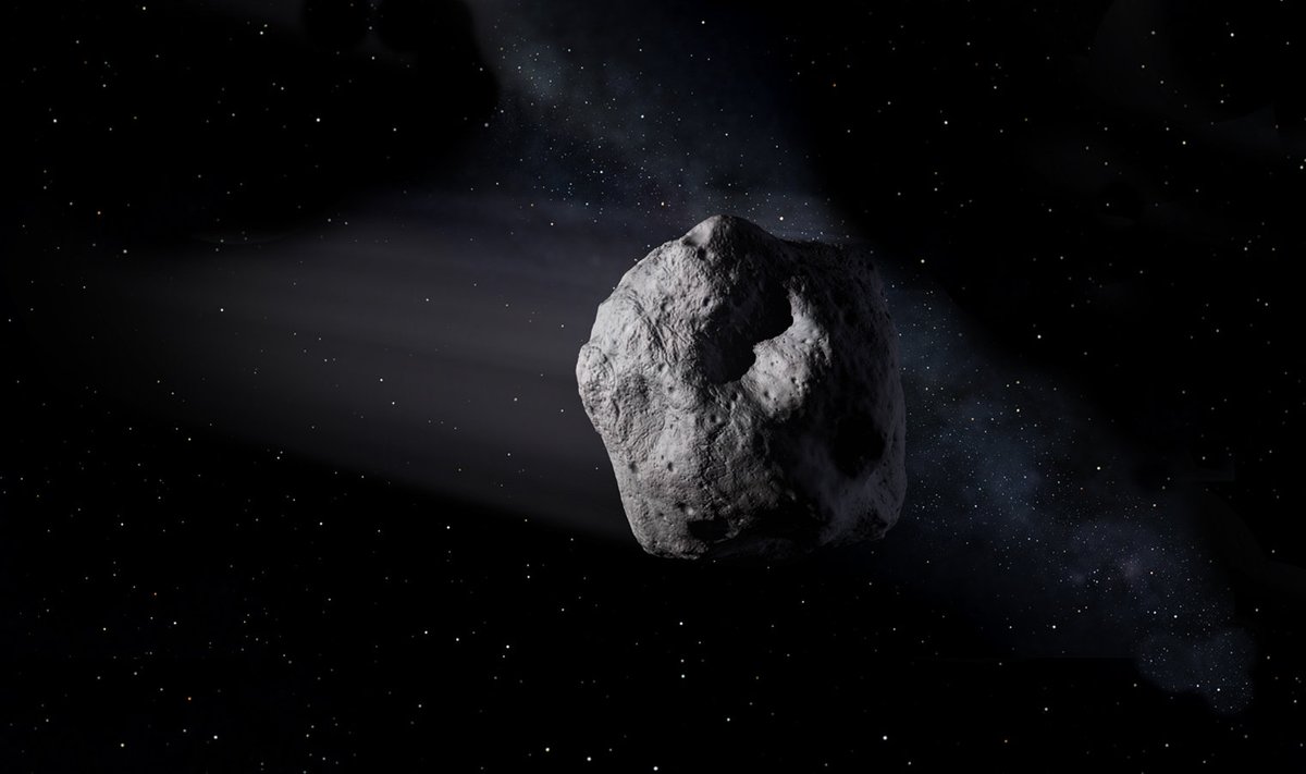 Asteroid kunstniku kujutluses.