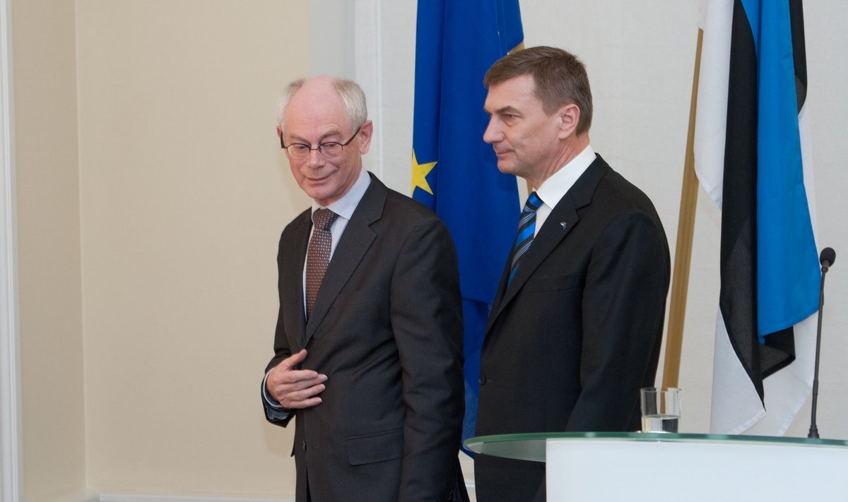 Andrus Ansip Herman Van Rompuy taga – kas ka Ülemkogu juhi kohale?