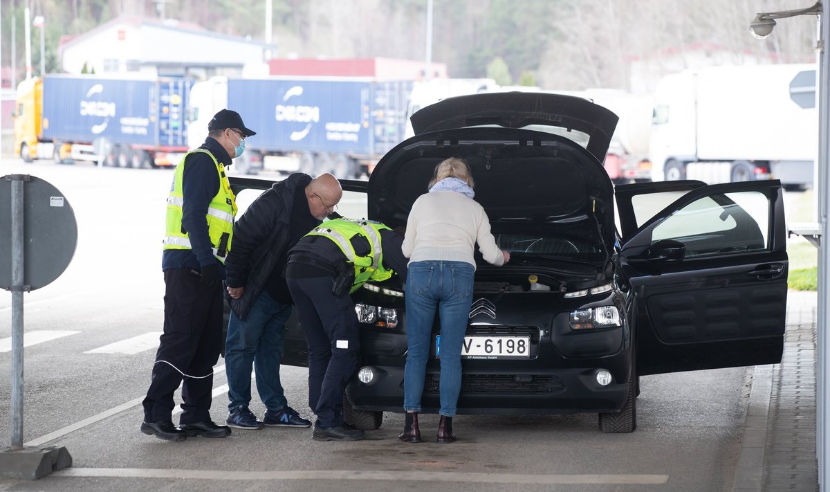 Põhjalik kontroll Koidula piiripunktis
