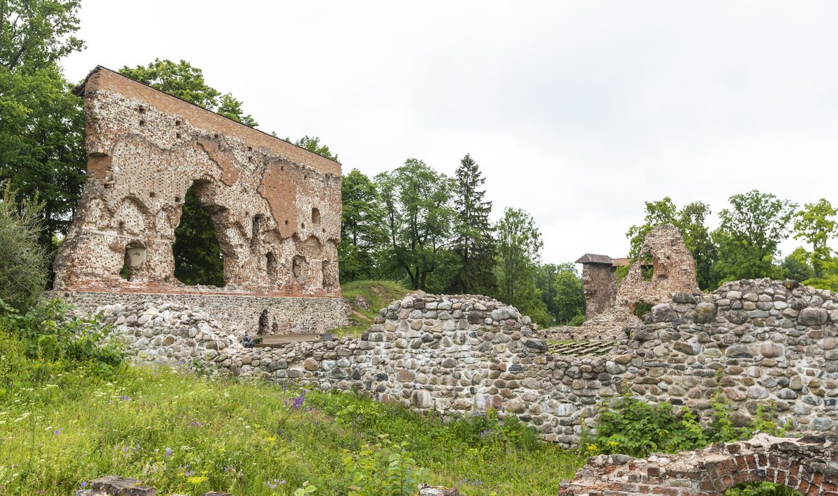SEISAVAD TÜHJALT: Viljandi lossi varemed asuvad kinnisvaraäriks väga magusal alal.