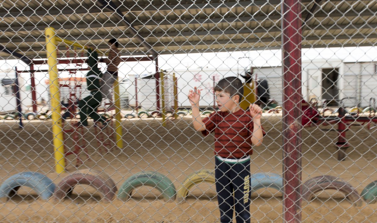 Poiss Jordaania pagulaslaagris. Tänaseks pakub 2012. aastal avatud Zataari laager katust ligi 80 000 Süüria põgenikule