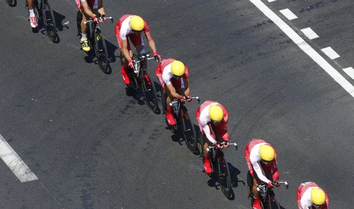 Cofidis tänavusel Touril meeskonnasõidu etapil