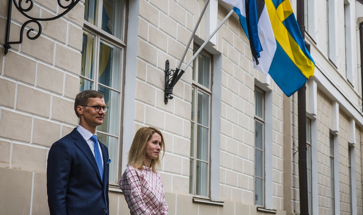 Peaminister Kaja Kallas ja tema abikaasa Arvo Hallik