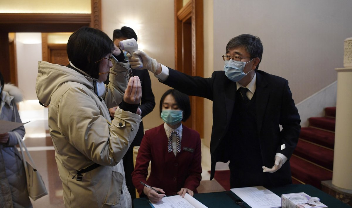 Hiinas kontrollitakse koroonaviirust kehatemperatuuri mõõtes