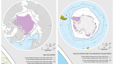 Uued kaardid Antarktika ja Arktika jääkattest