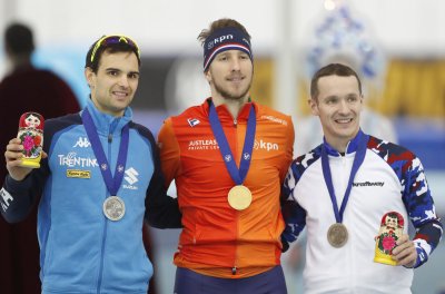 Medalid riputati pühapäeval toimunud ühisstardiga sõidus Jan Blokhuijseni, itaallase Andrea Giovanni ja venelase Ruslan Zahharovi kaela.