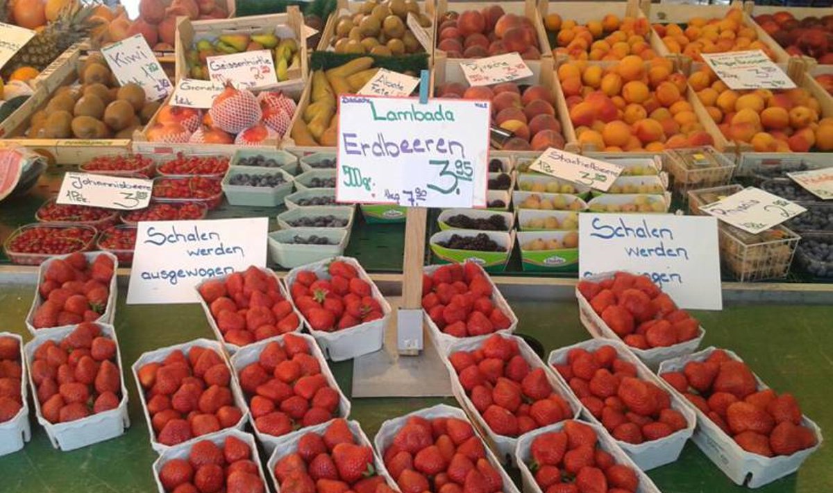 Maasikad Saksamaa turul