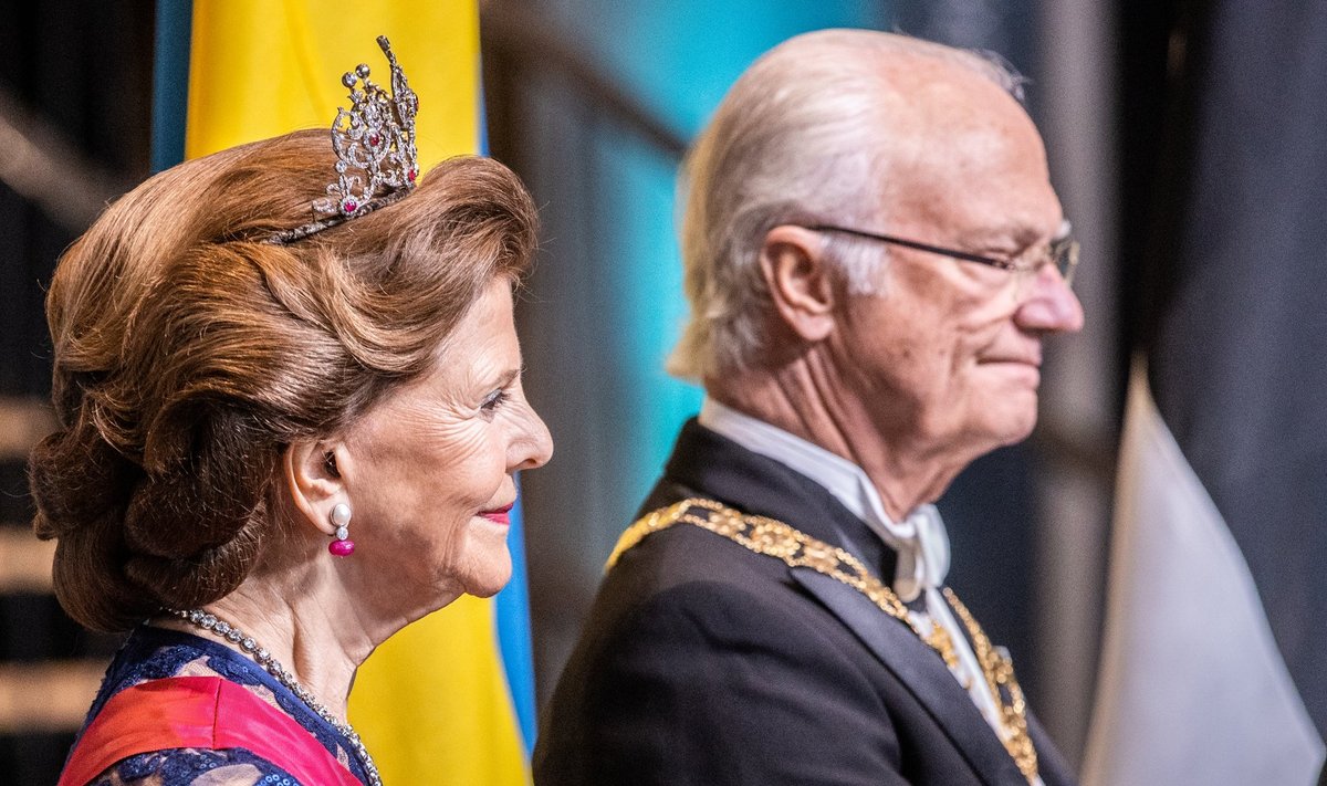 Riigiõhtusöök Rootsi kuningapaari auks Viimsi Artiumis. 