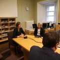 FOTOD: Presidendikandidaat Kersti Kaljulaid läks ennast Reformierakonnale tutvustama