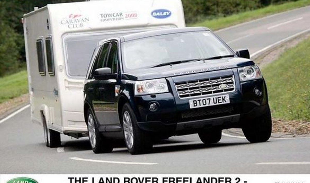 BRITTIDELE MEELDIVAD PARGIMAASTURID: See Land Rover Freelander suudab vedada kuni kahetonnist haagist. 