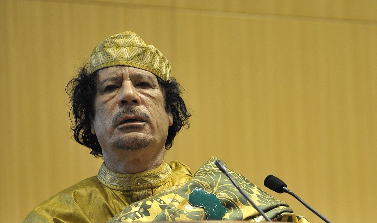 Gaddafi 2009. a veebruaris (Wikimedia Commons / USA merevägi)