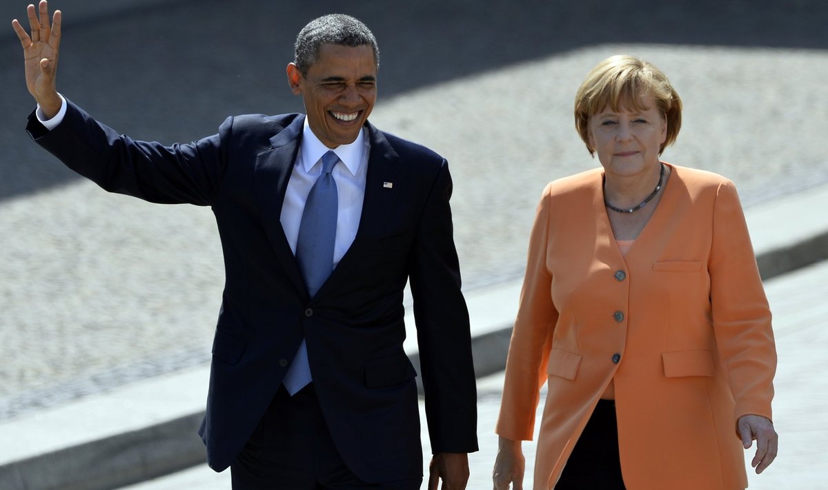 Barak Obama ja Angela Merkel Saksamaal, 19. juuni 2013