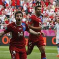 FOTOD: Jalgpalli EM: Tšehhi võitis ellujäämismängus Kreekat