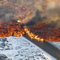 FOTOD JA VIDEO │Laava vallutab olulist maanteed. Islandi vulkaanipurske piirkonnas kehtestati hädaolukord 