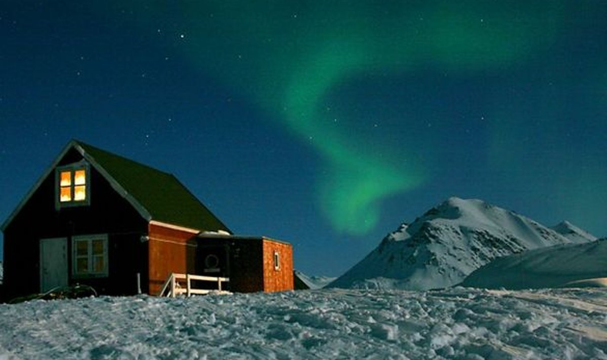 PÕHJAVALGUS: Värviilu leiab Gröönimaal peamiselt taevas.
