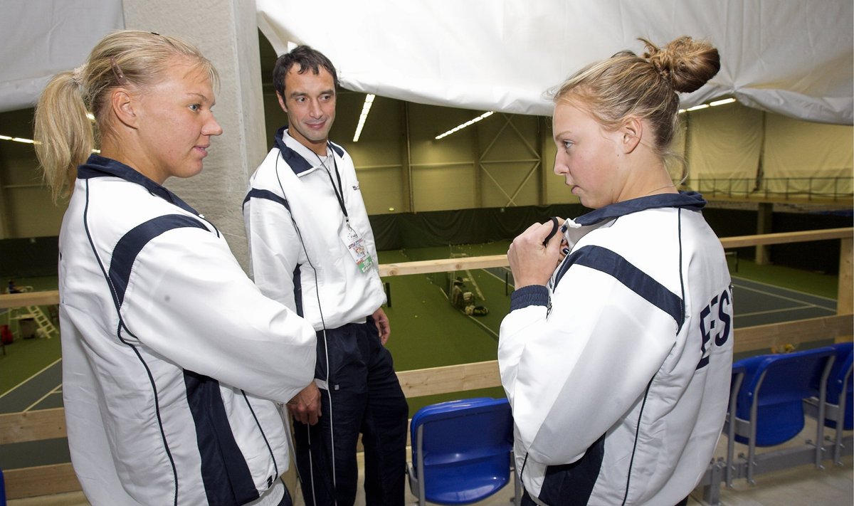 Kaia Kanepi ja Anett Kontaveit Fed Cupil.