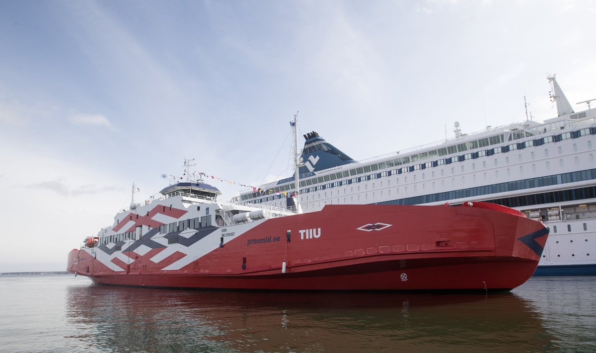 Hiiumaa liini parvlaeva Tiiu saabumine Tallinna mullu aprillis