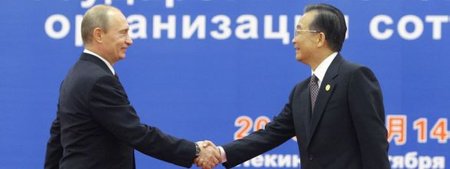 Vladimir Putin ja Wen Jiabao