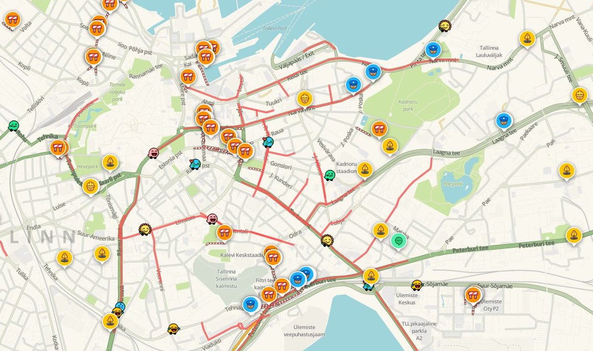 FOTO | Tallinn on umbes: kesklinnas seisavad autod suurtes ummikutes - Delfi