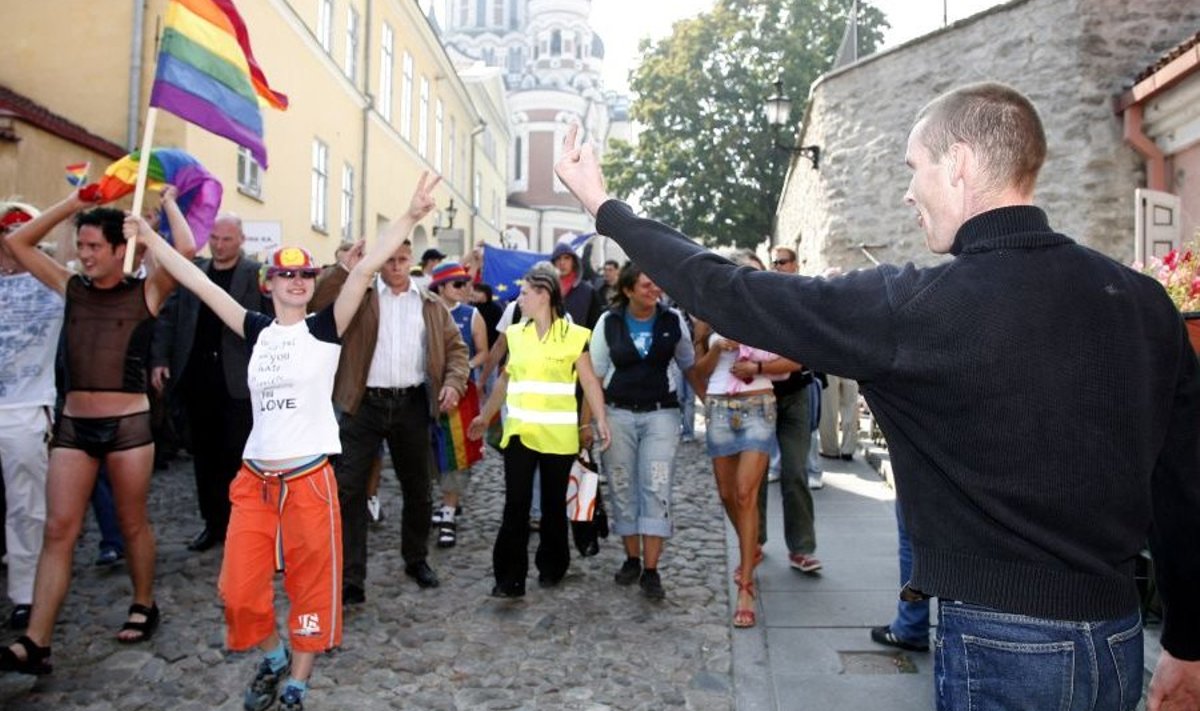 Möödunud homoparaad Tallinna vanalinnas