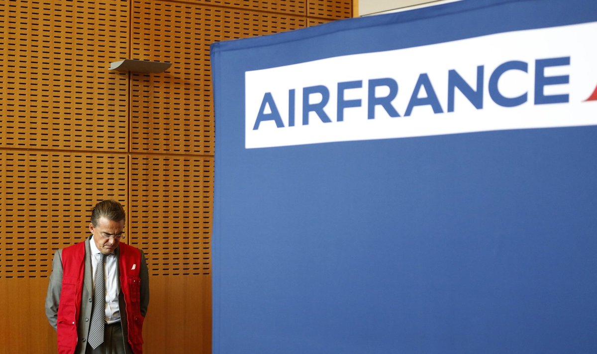Air France'i-KLMi juht Alexandre de Juniac pressikonverentsil