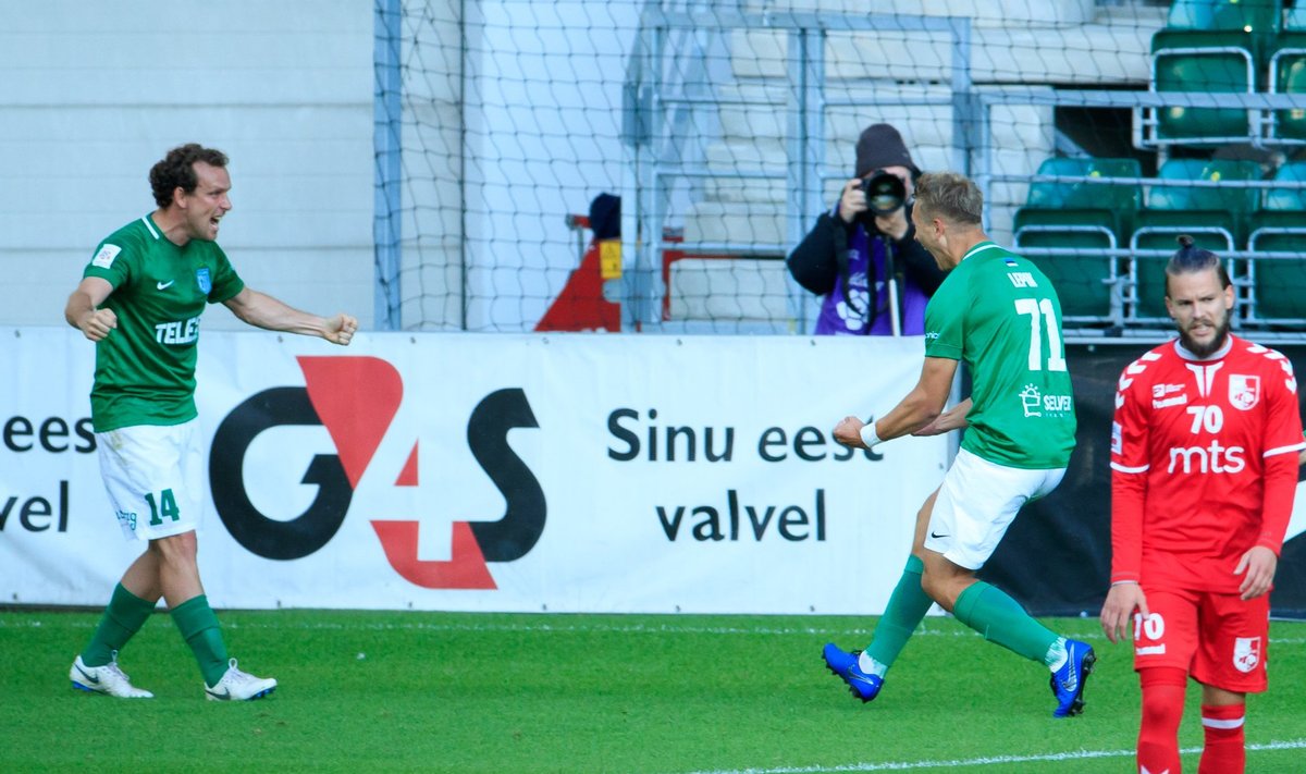 Konstantin Vassiljev ja Mark Anders Lepik võivad rõõmustada – FC Flora on Euroopa liiga teises eelringis. 18-aastane Lepik lõi kahe mängu peale Flora neljast väravast kaks.