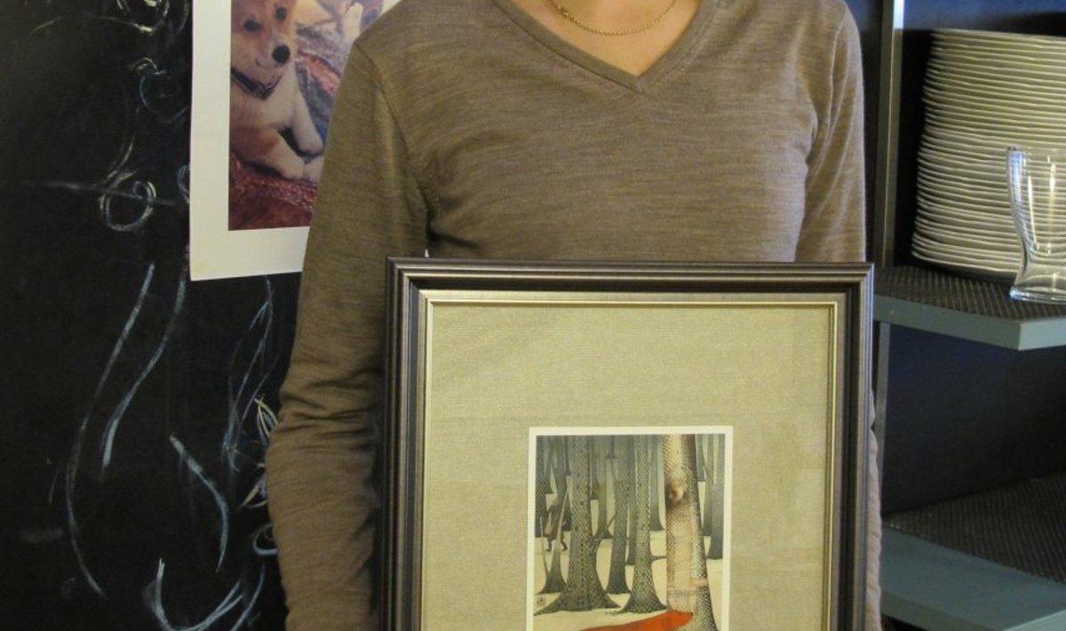 Tunnustust märkiv kunstiteos - Regina Lukk-Toompere illustratsioon muinasjutule "Leitud laps".