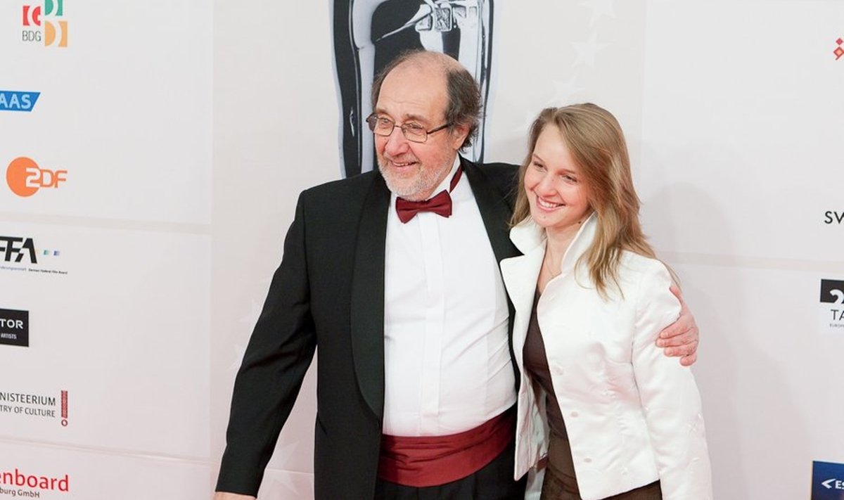 Roman Baskin koos tütrega Euroopa Filmiauhindade galal
