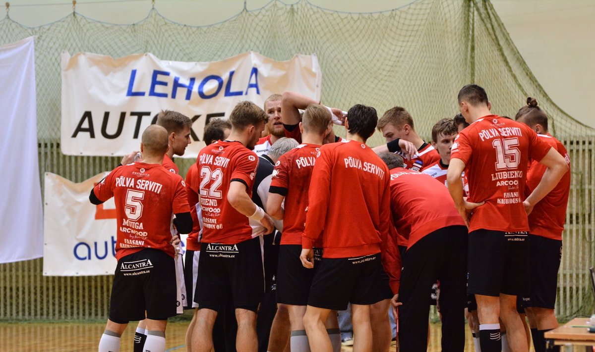 Eesti meeste käsipalli meistrivõistlused Viljandi HC ja Põlva Serviti