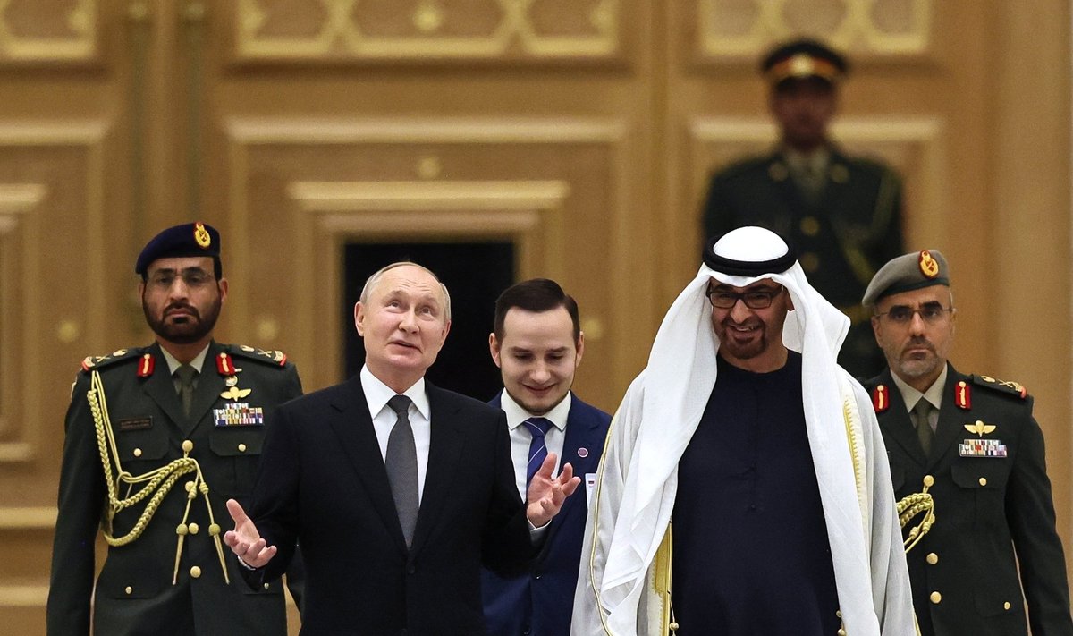 Путин и президент ОАЭ Мухаммед бен Заид Аль Нахайян