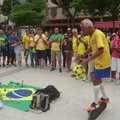 DELFI VIDEO: Soliidses eas trikimees demonstreerib olümpiafinaali eel, mis ta jalgpalliga teha oskab