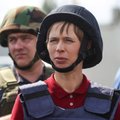 ФОТО: Кальюлайд в шлеме и бронежилете посетила Донбасс. "Хотела увидеть происходящее своими глазами"