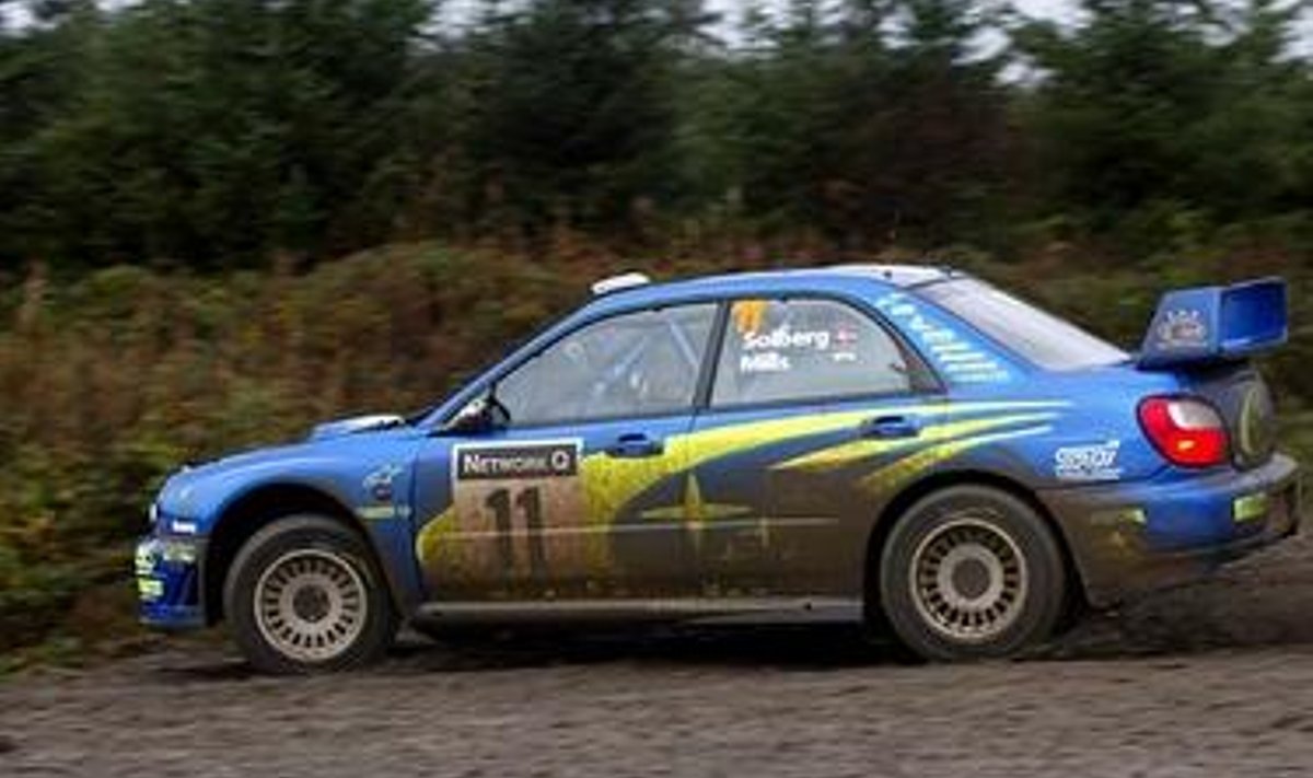 Petter Solberg Suurbritannia rallil