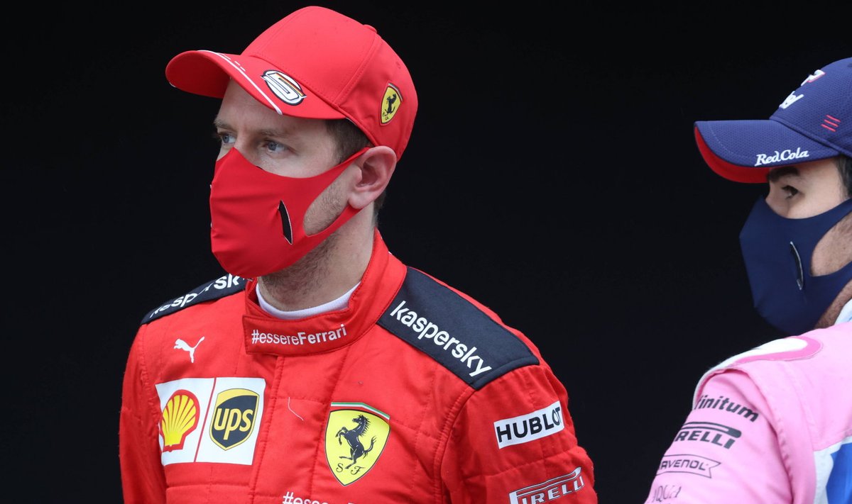 Sebastian Vettel ja Sergio Perez 