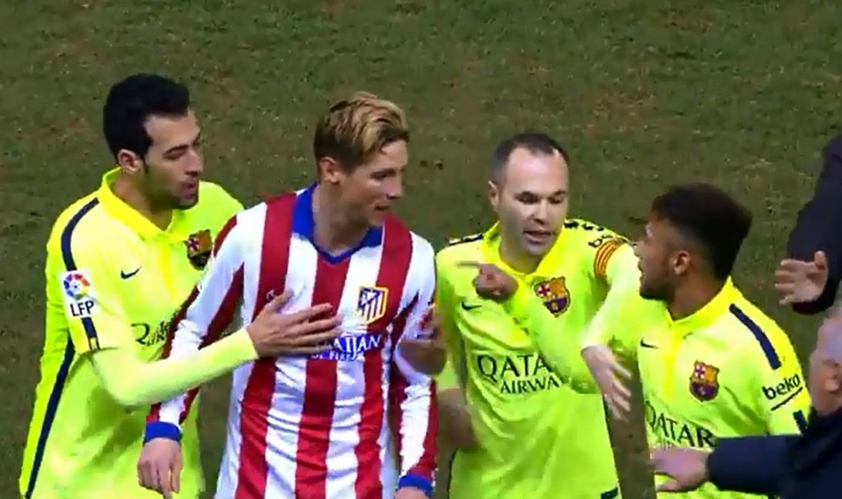 Barcelona mängumehed pidid lahutama Torrest ja Neymarit