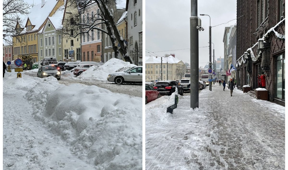 Cугробы в Таллинне