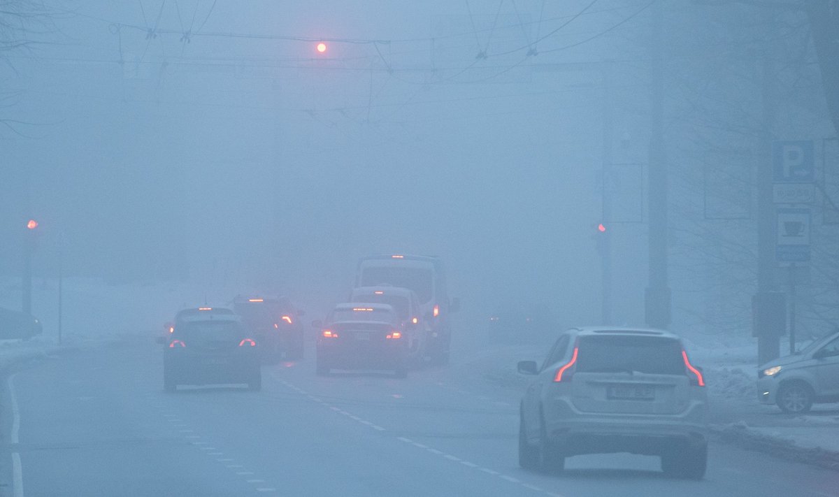 Туман в Таллинне. 21.01.2023