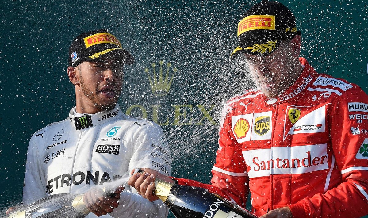 Vormelimaailm loodab, et kõva madin kestab Lewis Hamiltoni (vasakul) ja Sebastian Vetteli vahel terve alanud hooaja.