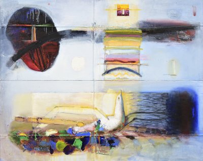 Тийт Пяэсуке (1941). Картины Балтийского моря III. 1995. Акрил, масло. Коллекция Тийта Пруули
