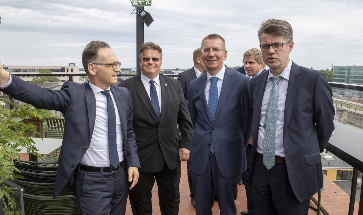 Heiko Maas, Linas Linkevičius, Edgars Rinkēvičs ja Urmas Reinsalu arutasid kohtumisel aktuaalseid välispoliitilisi küsimusi.