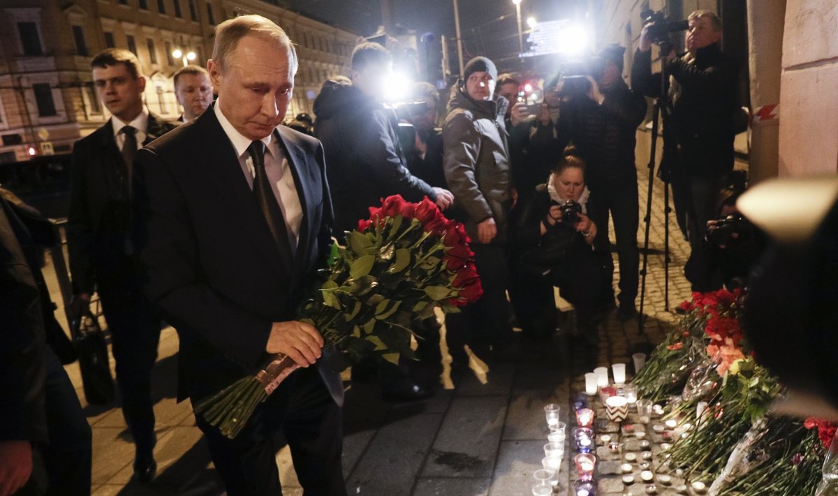 Vladimir Putin mälestas plahvatustes hukkunuid