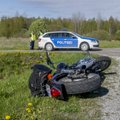 DELFI VIDEO ja FOTOD SÜNDMUSKOHALT: Läänemaal hukkus raskes avariis kaks mootorratturit