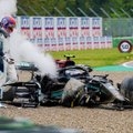 VIDEO | Avarii kiirusel 330 km/h! Räikköneni nina all käis tõeline tulevärk. Kas Bottas korraldas avarii sihilikult?