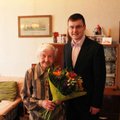 Ласнамяэская управа поздравила очередного юбиляра, которому исполнилось 100 лет