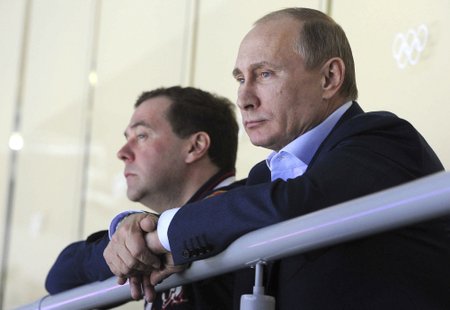 Vladimir Putin ja Dmitri Medvedjev 