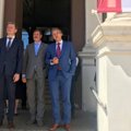 ФОТО: Мэры трех столиц отмечают 100-летие Латвийской Республики