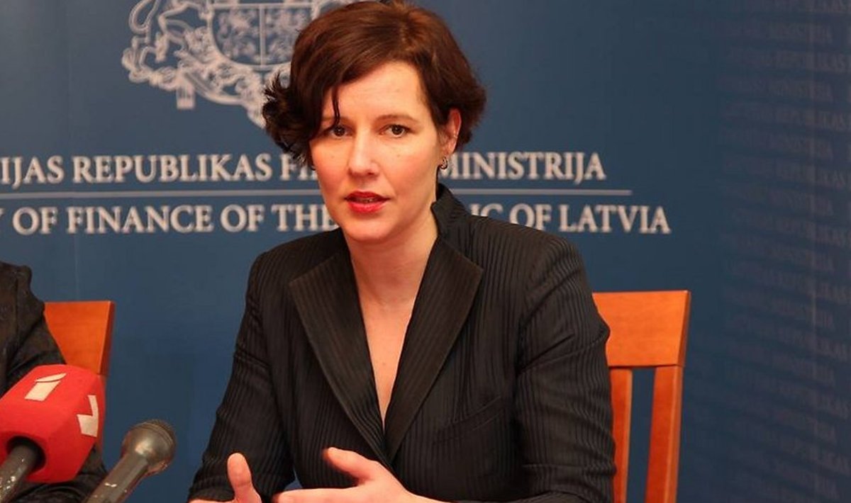 Läti rahandusminister Dana Reizniece-Ozola.