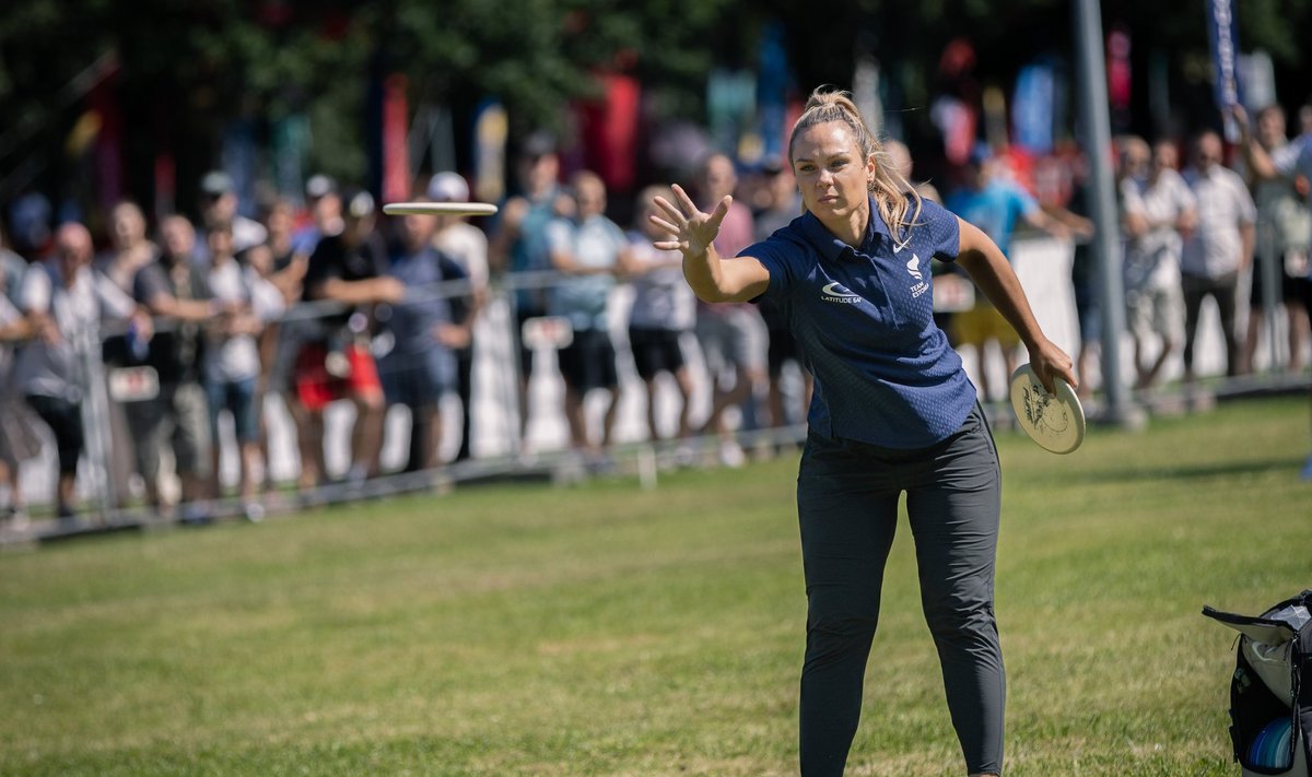 Kristin Tattar Euroopa discgolfi festivalil