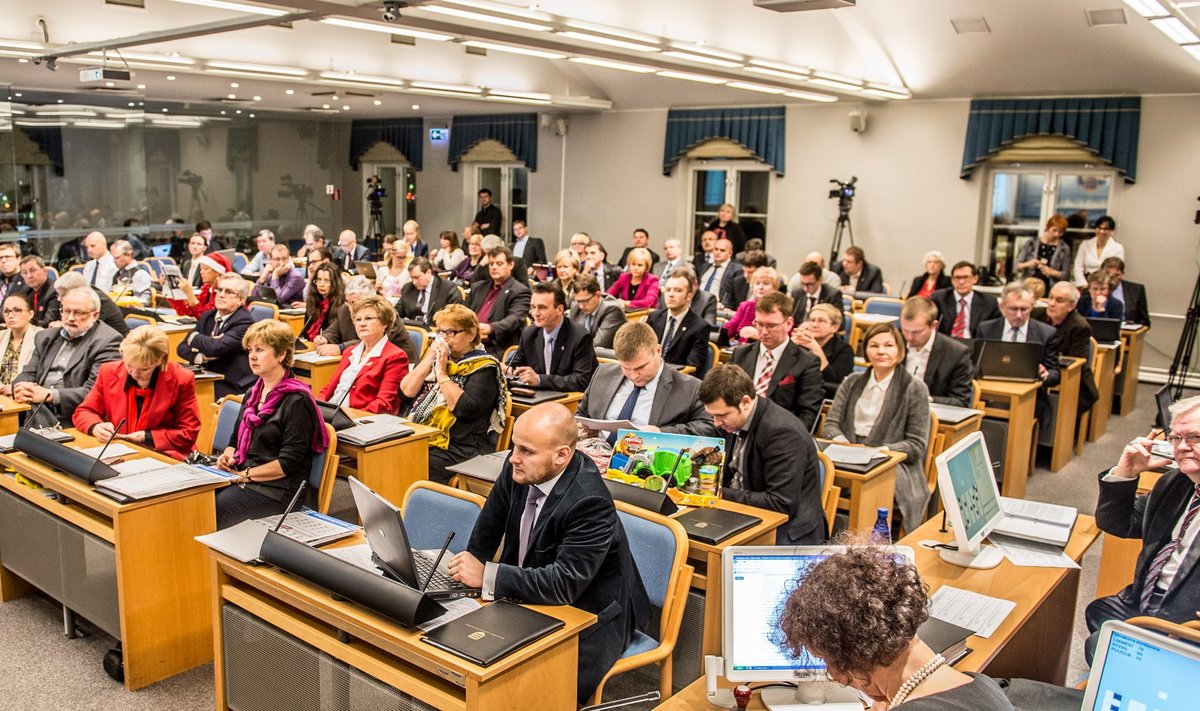 Tallinna Linnavolikogu istung, eelarve menetlemine